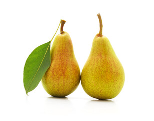 Two ripe pears.