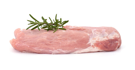 Meat with rosemary.