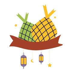 Ketupat Eid Mubarak and Ramadan Decoration