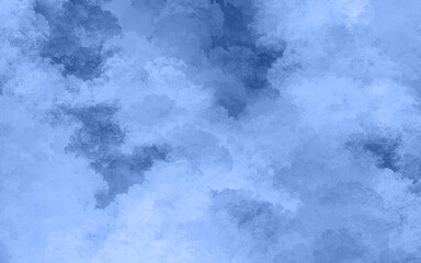 Blue abstract background with cloudy effect