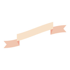 Ribbon baner icon on white background