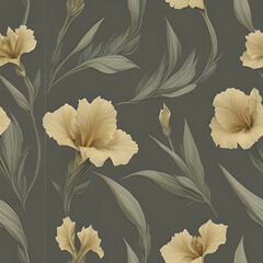 Iris, tiles pattern texture seamless illustration flat