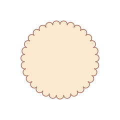 Ribbon baner icon on white background