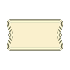 Ribbon baner icon on white background