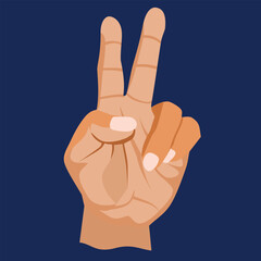 Finger Number Two Vector