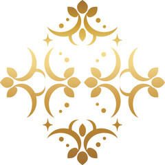 高級感のあるアンティークなモチーフ　ゴールド