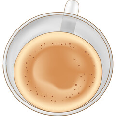Coffee in mug and papercup