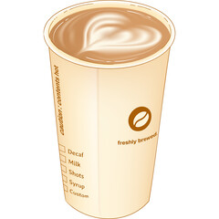 Coffee in mug and papercup