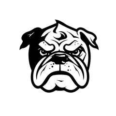 Bulldog vector illustration, SVG