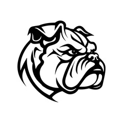 Bulldog vector illustration, SVG