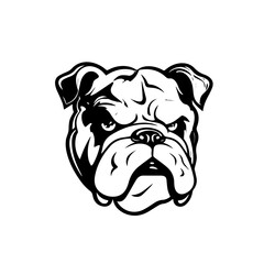 Bulldog vector illustration, SVG