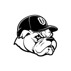 Bulldog vector illustration, SVG