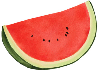 watermelon summer watercolor