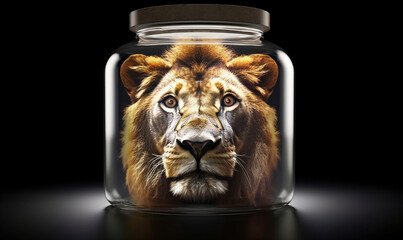 lion wonder, perfect for animal lovers who appreciate cinematic, professional, & awe-inspiring photography. get ready to be amazed. generative ai