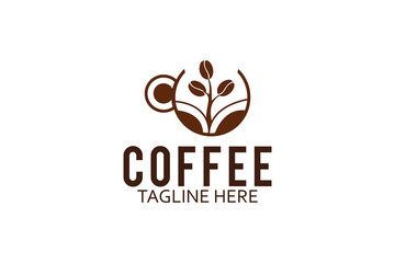 Typography coffee t shirt design template. Typography coffee poster design vector template. coffee shop logo. Coffee logo design template