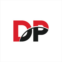 Elegant Initial Letter DP logo design