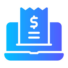 invoice gradient icon