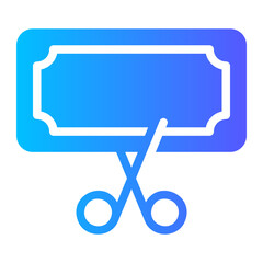 reduction Cost gradient icon