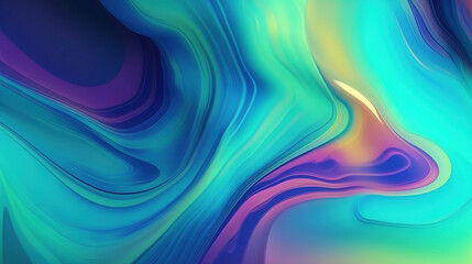 Obraz premium Liquid Foil Colorful Digital texture (Edited Generative AI)
