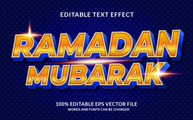 Ramadan Mubarak Editable Text Effect