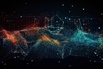 Technology Network Background. , Generative AI