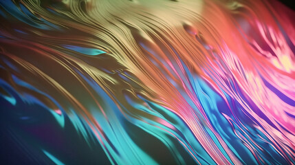 Liquid Foil Colorful Digital texture (Edited Generative AI)