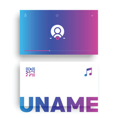 Professional Business Card for Musician