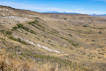 Landscape shot of the Argentinian Pampa in the Province Neuquén - Traveling South America