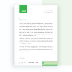 Modern Business letterhead design template