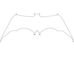 illustration of a halloween bat