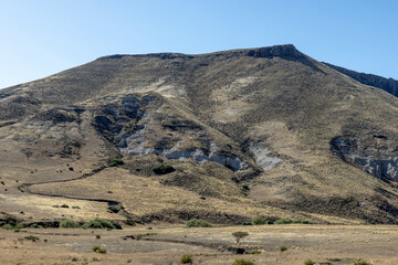 Landscape shot of the Argentinian Pampa in the Province Neuquén - Traveling South America