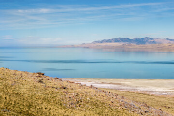 Fototapeta na wymiar Great Salt Lake, Utah, US