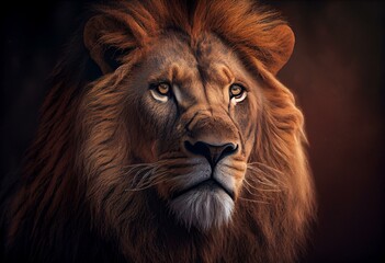 Lion King. Generative AI