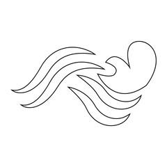wave icon illustration vector
