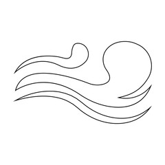 wave icon illustration vector