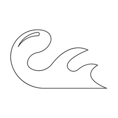 wave icon illustration vector