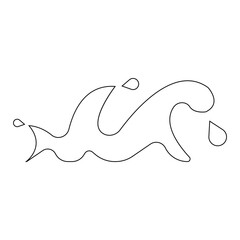 wave icon illustration vector