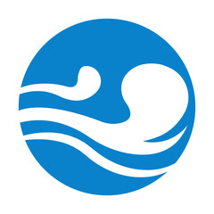 wave icon illustration vector
