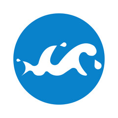 wave icon illustration vector