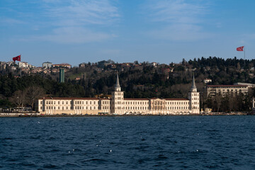 The oldest military high school in Turkey Kuleli Military High School on the Asian shore of the Bosphorus Strait in Cengelkee district, Uskyudar, Istanbul, Turkey
