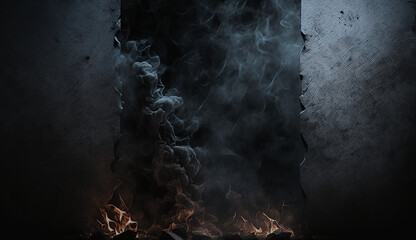 Smokey dark texture concrete background