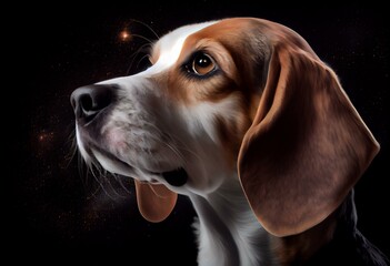 Beagle Galaxy. Generative AI