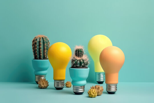 Glowing bulbs and prickly pears.
