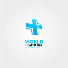 Obraz premium HEALTH DAY LOGO VECTOR DESIGN
