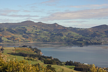 Obraz premium landscape with lake in New Zealand