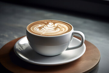 A beautifully crafted latte. (Generative AI)