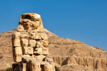 Colossi of Memnon in Luxor, Egypt