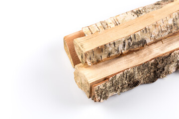 Stack of cut logs firewood