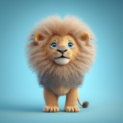 Fototapeta na wymiar The King of Cuteness: A Baby Lion to Steal Your Heart