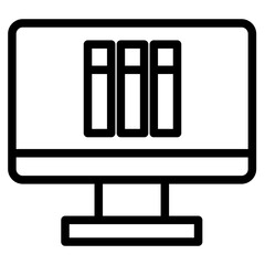 computer monitor with book